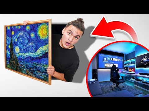 I Built a SECRET Gaming Room in my House for Jarvis to Play Fortnite