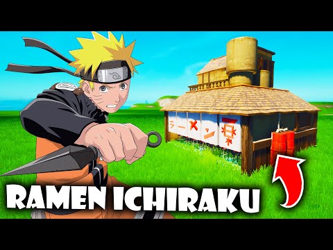 I Built Ramen Ichiraku from Naruto in Fortnite!