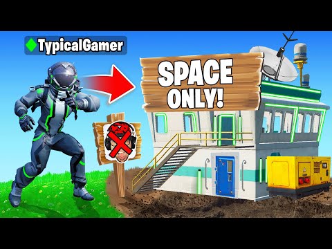 I Went UNDERCOVER in a SPACE Only Tournament! (Fortnite)