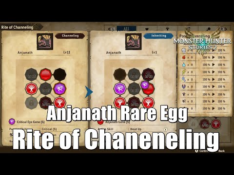 Monster Hunter Stories 2 Anjanath Rare Egg and Rite of Chaneneling