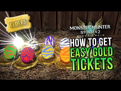 Monster Hunter Stories 2: Wings Of Ruin | How To Get Easy & Fast Gold SR Tickets Deviant/Elder Farm