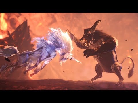 Monster Hunter World: Iceborne – Rajang vs Kirin Ecology Intro Cutscene
