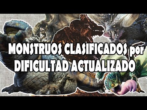 MONSTRUOS CLASIFICADOS por DIFICULTAD (Tier List) Actualizado – Monster Hunter World (Español)