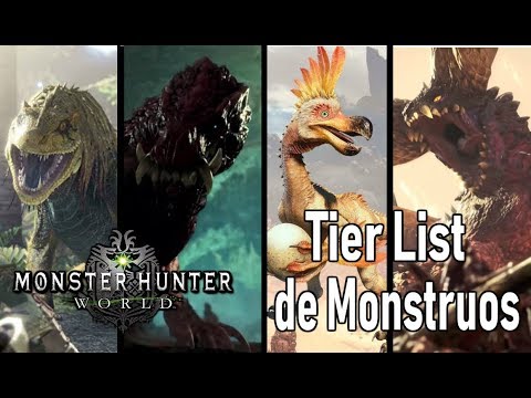 MONSTRUOS CLASIFICADOS por DIFICULTAD (Tier List) – Monster Hunter World (Español)