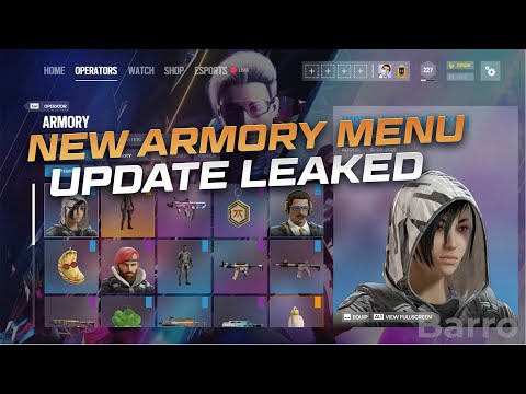 *NEW* Armory Menu Update – Rainbow Six Siege Y6S4 High Calibre Leaks