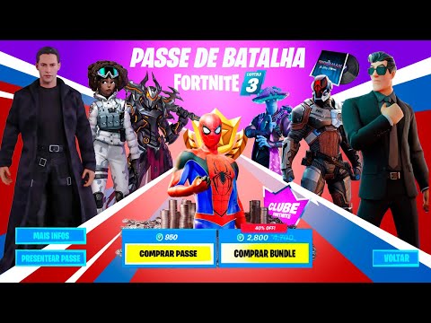 PASSE DE BATALHA DA TEMPORADA 1 DO CAPITULO 3 FORTNITE! POSSIVEIS NOVAS SKINS! Fortnite Teorias