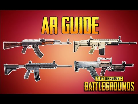 PLAYERUNKNOWN'S BATTLEGROUNDS AR GUIDE! PUBG GUN GUIDE! TrainingGrounds Episode 4! PUBG LIVE!