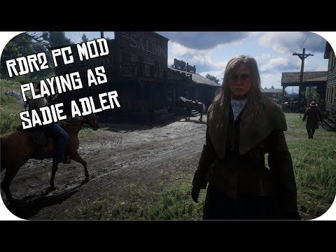 Playing as Sadie Adler in Red Dead Redemption 2 Modding
