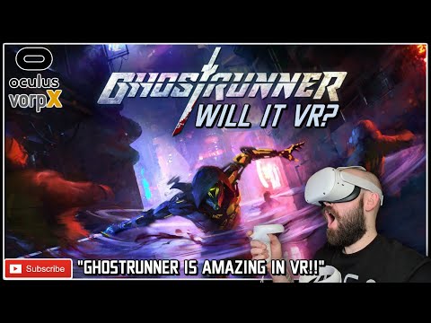 PLAYING GHOSTRUNNER IN VR ON OCULUS QUEST 2!!! // Ghostrunner VR Gameplay // Will it VR?