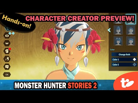 Preview: Let's Try the Character Creator for Monster Hunter Stories 2!