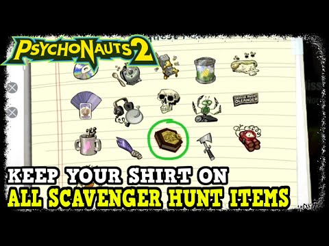 Psychonauts 2 All Scavenger Hunt Item Locations – Keep Your Shirt On Trophy / Achievement Guide