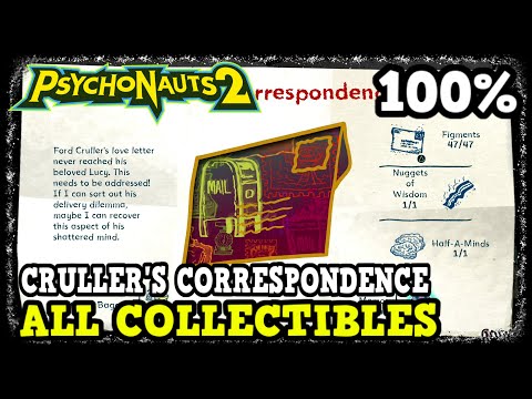 Psychonauts 2 Cruller's Correspondence All Collectible Locations (Figments, Nuggets of Wisdom, More)