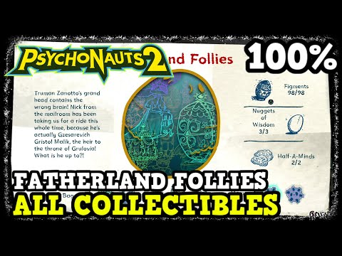 Psychonauts 2 Fatherland Follies All Collectible Locations (Figments, Nuggets of Wisdom, & More)