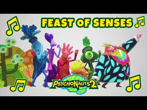 Psychonauts 2 – Feast of Senses Full Music Video (4K | Xbox Series X)