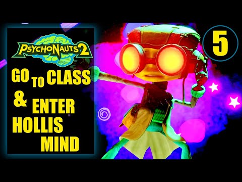 Psychonauts 2 – Go to Class, Enter Hollis Mind & Hollis Classroom Area Walkthrough Part 5