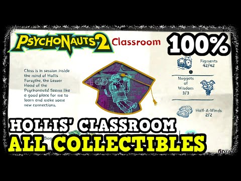 Psychonauts 2 Hollis Classroom All Collectible Locations (Figments, Nuggets of Wisdom, & More)