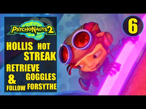 Psychonauts 2 – Hollis Hot Streak, Retrieve Dowsing Goggles & Follow agent Forsythe Walkthrough #6