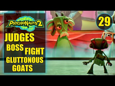 Psychonauts 2 – Judges Boss Fight – Gluttonous Goats – Double Down – Walkthrough Part 29
