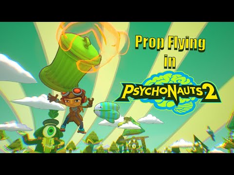 Psychonauts 2 Prop Flying Demonstration