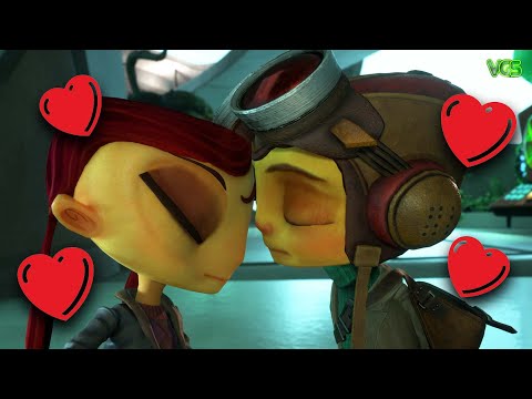 Psychonauts 2 – Raz and Lili Full Romance // All Scenes