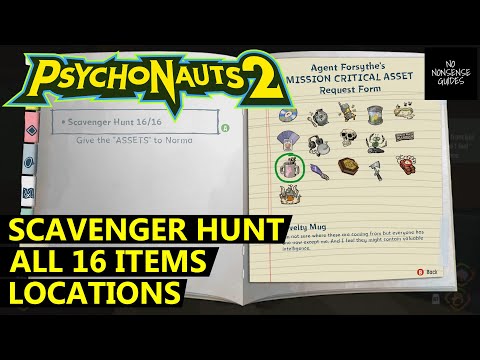 Psychonauts 2 Scavenger Hunt – All 16 Items Locations