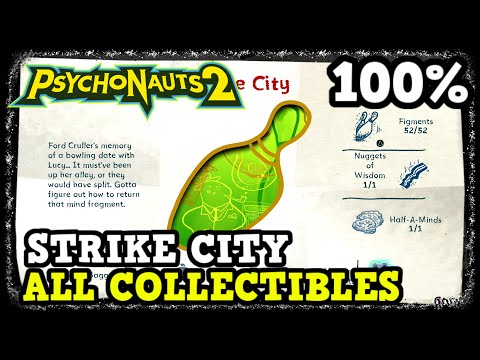 Psychonauts 2 Strike City All Collectible Locations (Figments, Nuggets of Wisdom, & More)