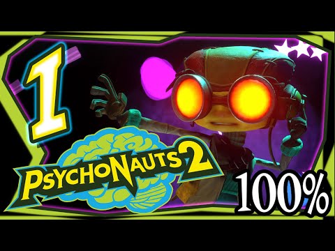 Psychonauts 2 Walkthrough Part 1 (XB1, PS4, PC) 100%