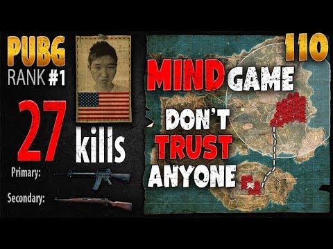 PUBG Rank 1 – Menthol_TV 27 kills SQUAD w/ randoms – PLAYERUNKNOWN'S BATTLEGROUNDS #110