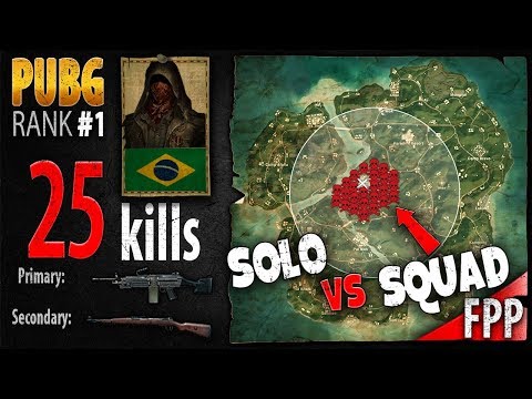 PUBG Rank 1 – sparkingg 25 kills [SA] Solo vs Squad – PLAYERUNKNOWN'S BATTLEGROUNDS