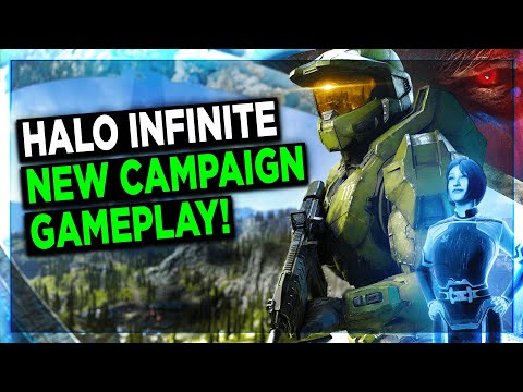 REACTING TO 11+ MINUTES OF NEW HALO INFINITE CAMPAIGN GAMEPLAY AND DETAILS!!!