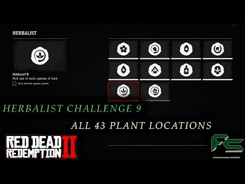 Red Dead Redemption 2 – All 43 Plant Locations – Herbalist Challenge 9