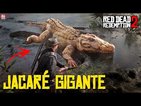 RED DEAD REDEMPTION 2 – JACARÉ GIGANTE LENDÁRIO || LOCALIZAÇÃO e ENFRENTANDO O MONSTRO!