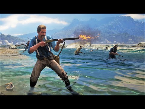 RED DEAD REDEMPTION 2 NPC Wars 91 (US Army vs Cuban Military)