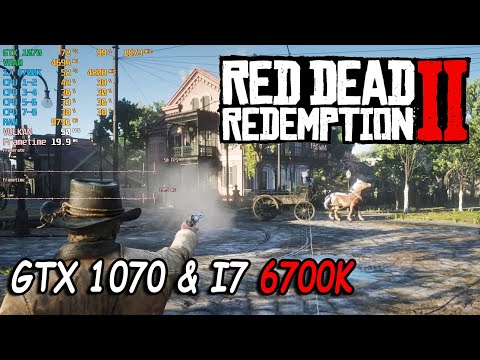 Red Dead Redemption 2 PC GTX 1070 & I7 6700K 1080p VULKAN VS DX12 FAVOR AND BALANCED QUALITY