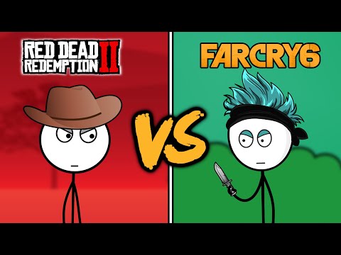 Red Dead Redemption 2 VS Far Cry 6 Gamers (ft. Sapro Gaming)