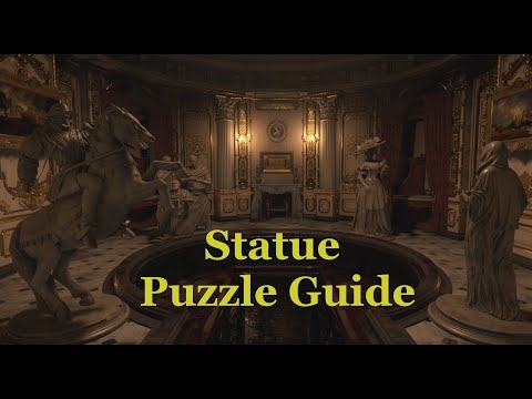 Resident Evil Village 4 statues puzzle guide, wine bath / wine cellar riddle