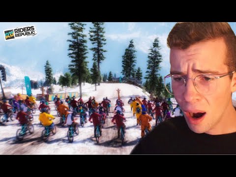 Riders Republic 64 PERSON MASS RACE is Pure Insanity