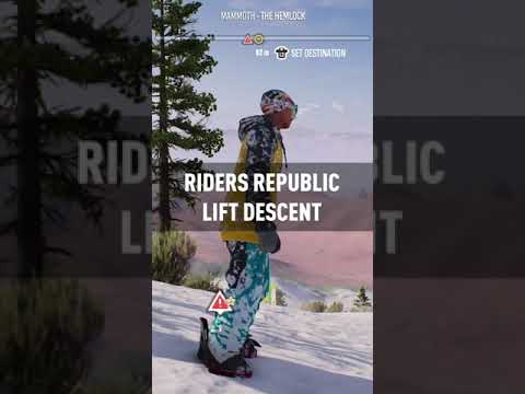 RIDERS REPUBLIC – Lift Descent – Snowboard Stunt – #SHORTS