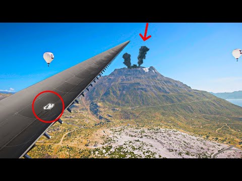 SALTO EL VOLCÁN con una MEGA RAMPA en FORZA HORIZON 5 🌋