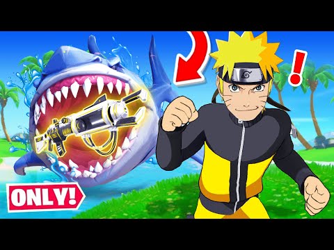 SHARK LOOT ONLY Challenge in Fortnite! (They're Back)