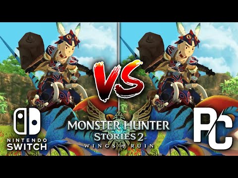 Smooth FPS! Nintendo Switch vs. PC Monster Hunter Stories 2 Performance Comparison