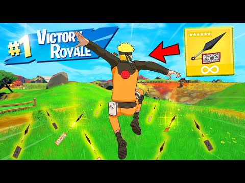 So i played fortnite using ONLY the Mythic Kunai… (OVERPOWERED)