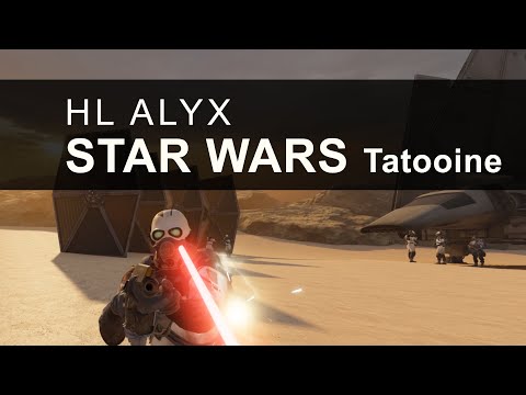 STAR WARS Tatooine Test Map – Half-Life Alyx Custom Map – No Commentary