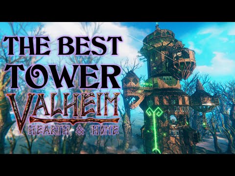 The GREATEST Tower In Valheim! (Hearth and Home Showcase Video)