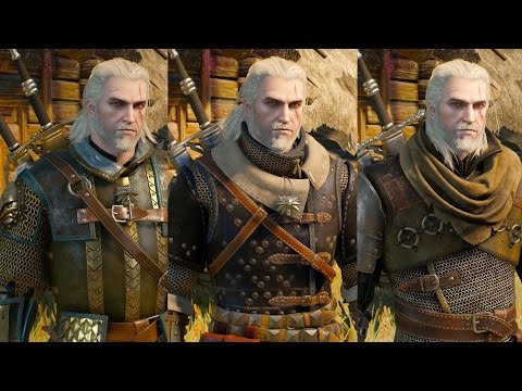 The Witcher 3 Wild Hunt – All Witcher Gear Sets Showcase (Looks & Stats)