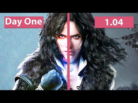 The Witcher 3: Wild Hunt – Pre vs. Day-One vs. 1.03 vs. 1.04 Patch Comparison [60fps][FullHD]