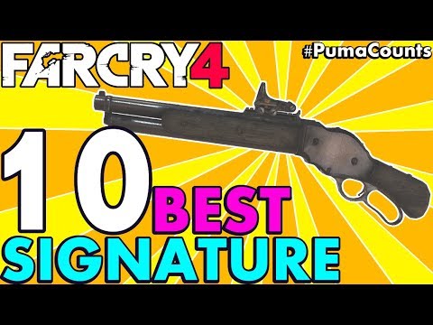 Top 10 Best Signature Guns and Weapons to Carry in Far Cry 4 (And how to get them) #PumaCounts