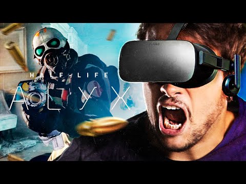UM DOS MELHORES JOGOS DE VR! Half Life Alyx