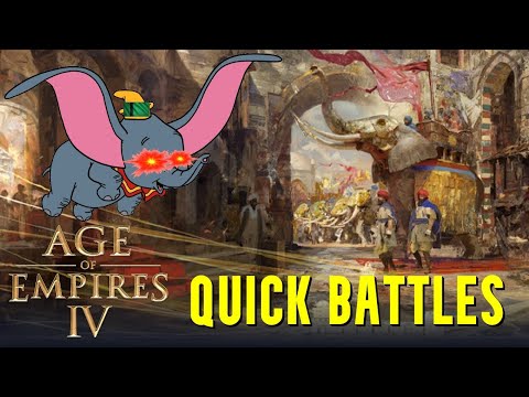 UNLEASH THE WAR ELEPHANTS | Age of Empires 4 Multiplayer Battles