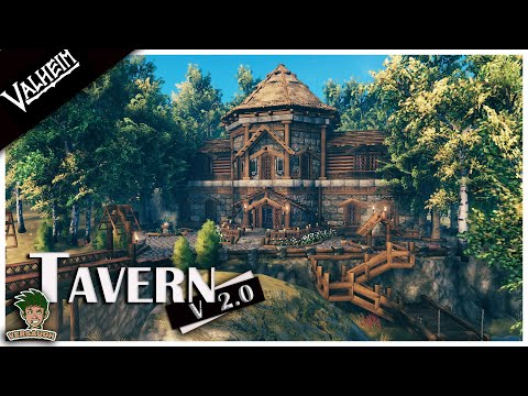 Valheim: How to build a Medieval Tavern V.2 | Building Ep #17 |
